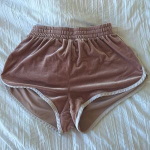 Super Soft Forever 21 Pink Velvet Shorts